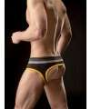 Jockstrap BARCODE Backless Brief Gustavo Black Yellow Gray 125023