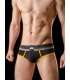 Jockstrap BARCODE Backless Brief Gustavo Black Yellow Gray 125023