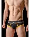 Jockstrap BARCODE Backless Brief Gustavo Black Yellow Gray 125023