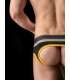 Jockstrap BARCODE Backless Brief Gustavo Black Yellow Gray 125023