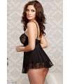 Babydoll Microfiber and Lace 160005