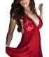 Babydoll Ravishing Red with Lace and Open Back 160002