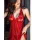 Babydoll Ravishing Red with Lace and Open Back 160002