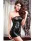 Mini Dress Vinyl and Income only with a Black Shoulder 197021