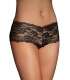 Panties French Black with Straps Cross Behind 176004