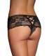 Panties French Black with Straps Cross Behind 176004