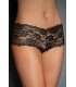 Panties French Black with Straps Cross Behind 176004