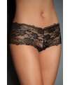 Panties French Black with Straps Cross Behind 176004