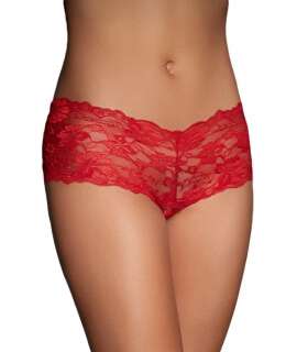 Briefs French Red with Straps in Cross Back 176072