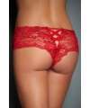 Briefs French Red with Straps in Cross Back 176072