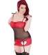 Bustier Valentine Red and Black 160028