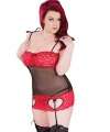 Bustier Valentine Red and Black 160028