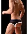 Jockstrap BARCODE Backless Brief Gustavo Black White Blue 126009