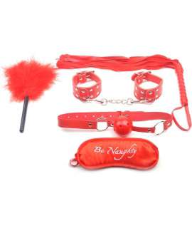 Kit Bondage Vermelho - 5 peças,1320521000