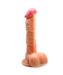 Dildo Being with suction Cup and Testicles 22 cm 300552614