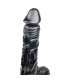 Dildo Preto com Ventosa e Testículos 22 cm,0190560500