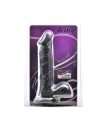 Dildo Preto com Ventosa e Testículos 22 cm,0190560500