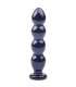 Dildo de Vidro Efeito Bolas Preto 15 cm,225001