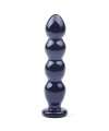 Dildo de Vidro Efeito Bolas Preto 15 cm,225001