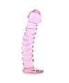 Dildo Rosa de Vidro Espirais 15 cm,225003