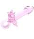 Dildo Rabbit de Vidro Rosa 14 cm,225021