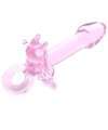 Dildo Rabbit de Vidro Rosa 14 cm,225021