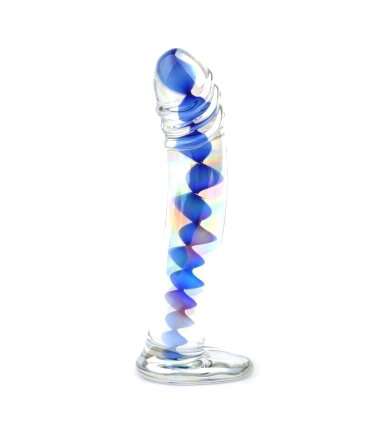 Dildo de Vidro Azul 16 cm,225020