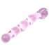 Dildo de Vidro Rosa Efeito Bolas 18 cm,225013