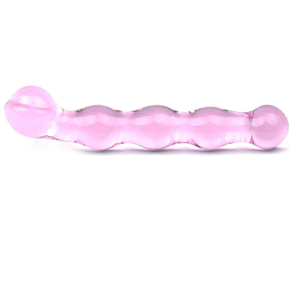 Dildo Glass Pink Effect Balls 18 cm, 225013