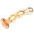 Dildo Glass Gold Balls 16 cm 225018