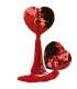 Slap Nipples Heart Sequin Red 194002