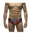 Briefs Addicted Double Piping Bottomless Red 500004