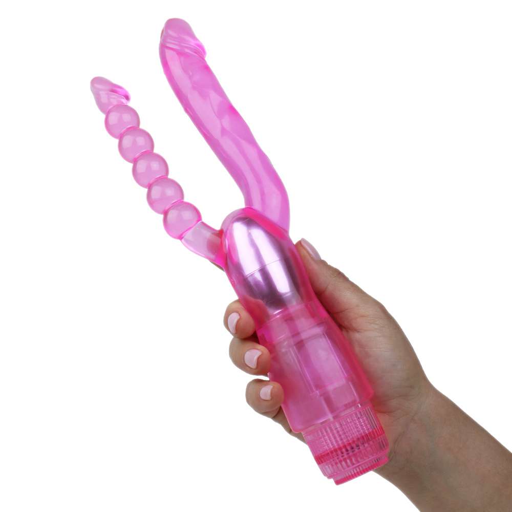 Vibrator Double Pleasure Dual Penetrate Vibe Pink 27 cm, 216002