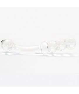 Dildo de Vidro Cristal Efeito Bolas 20 cm,225009