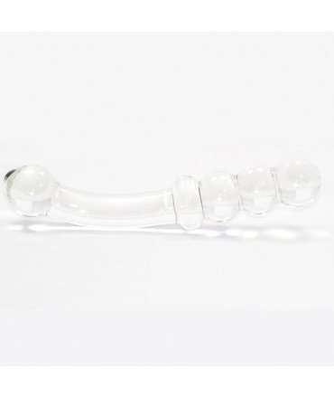 Dildo de Vidro Cristal Efeito Bolas 20 cm,225009