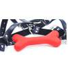 Gag with Bone in Red with Buckle 334006