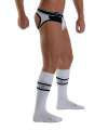 Football socks with Pocket Mister B Urban White 134008