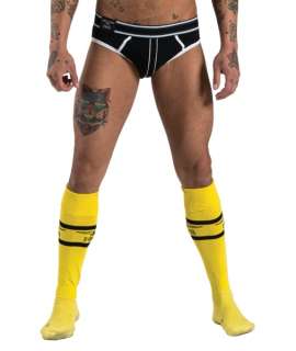 Football socks with Pocket Mister B Urban Yellow 134009