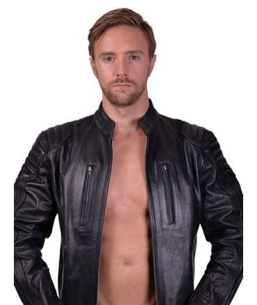 Jacket in Leather, Mister B Biker M 132001