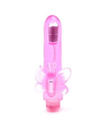 Vibrador Borboleta Ponto G e Clitoriano Rosa 18 cm,221001