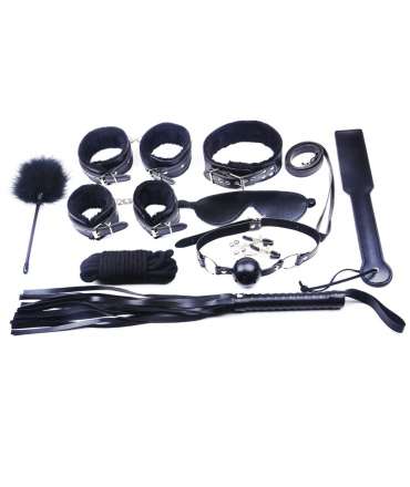 Kit Bondage 10 Peças Preto Alta Qualidade,341015