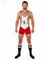 Singlet Juanjo Barcode Branco Vermelho,129006