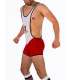 Singlet Juanjo Barcode White Red 129006