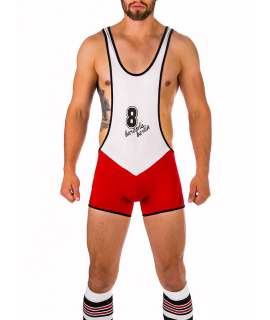 Singlet Juanjo Barcode Branco Vermelho,129006