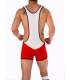 Singlet Juanjo Barcode Branco Vermelho,129006