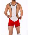 Singlet Juanjo Barcode Branco Vermelho,129006