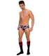 Jockstrap Barcode Backless Boot Camp Cinzento Vermelho,126007