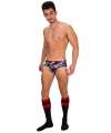 Jockstrap Barcode Backless Boot Camp Cinzento Vermelho,126007