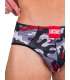 Jockstrap Barcode Backless Boot Camp Grey Red 126007