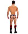 Jockstrap Barcode Backless Boot Camp Cinzento Vermelho,126007